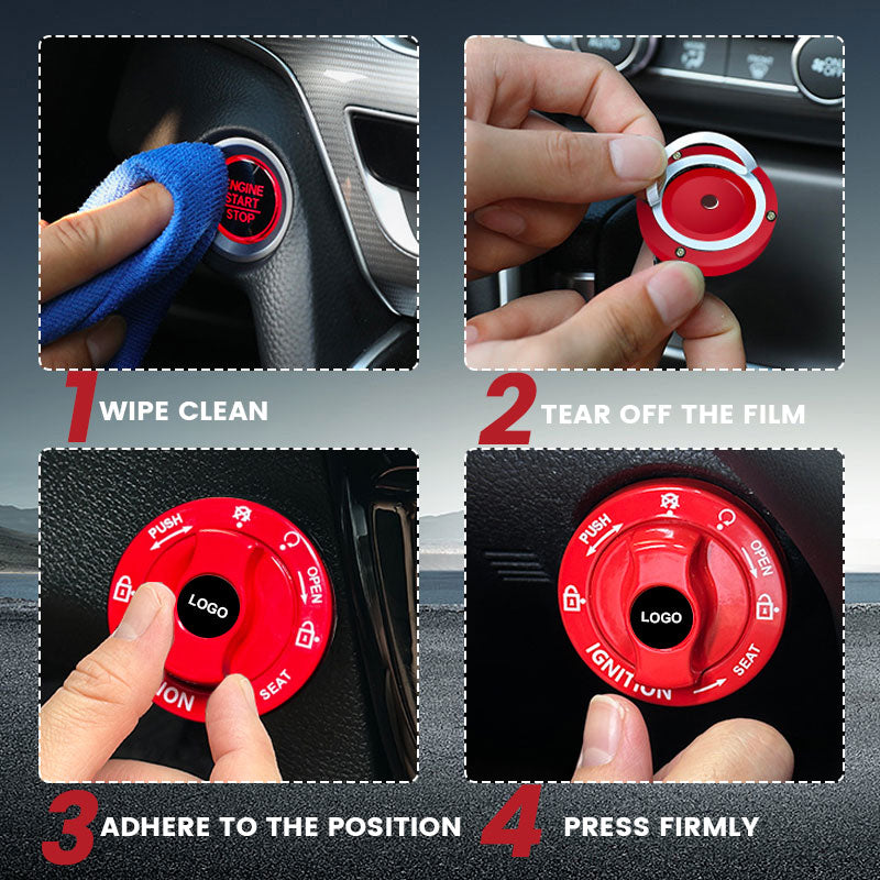 Car start button protective cover