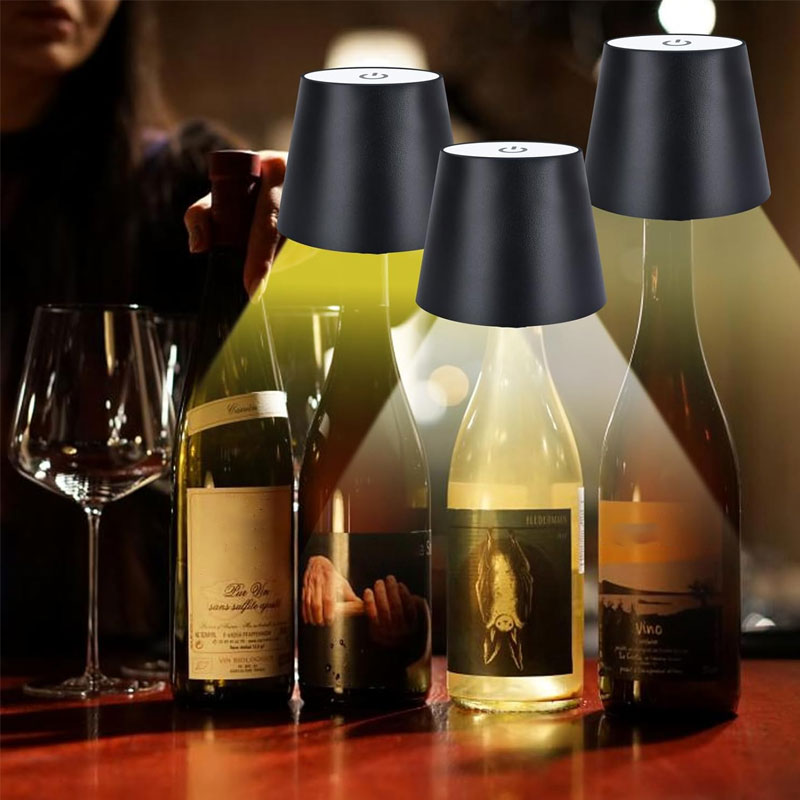 Wine bottle art table lamp