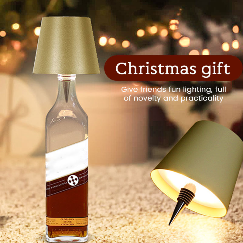 Wine bottle art table lamp