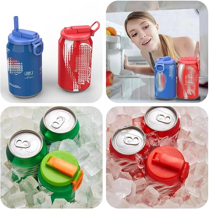 Drink can straw lid