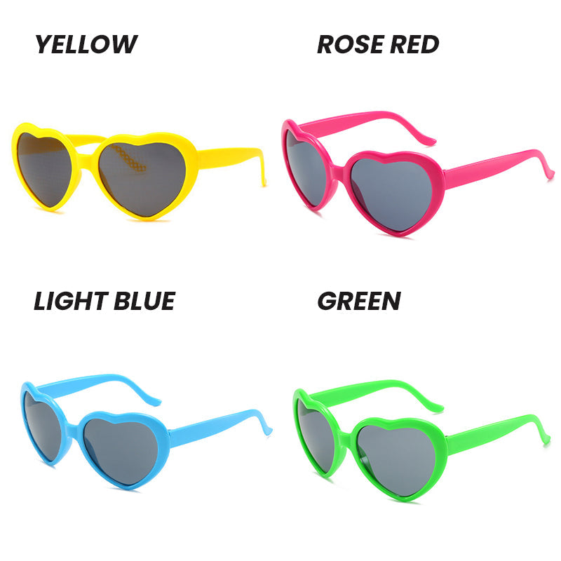 Heart Diffraction Glasses